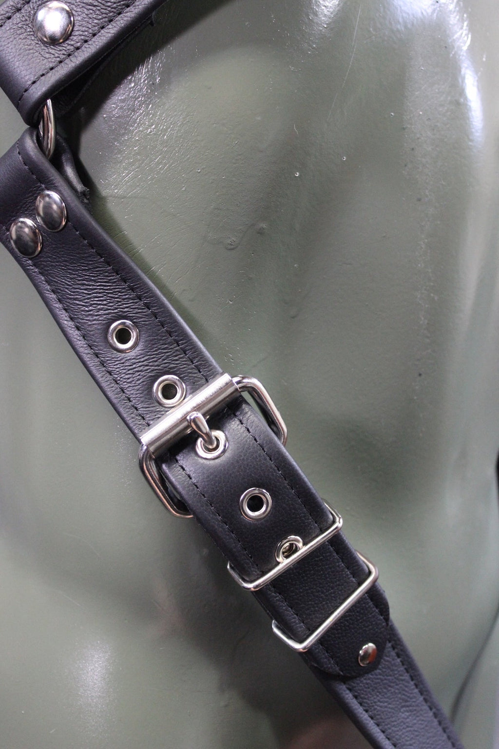 Leather Harspenders with Buckles