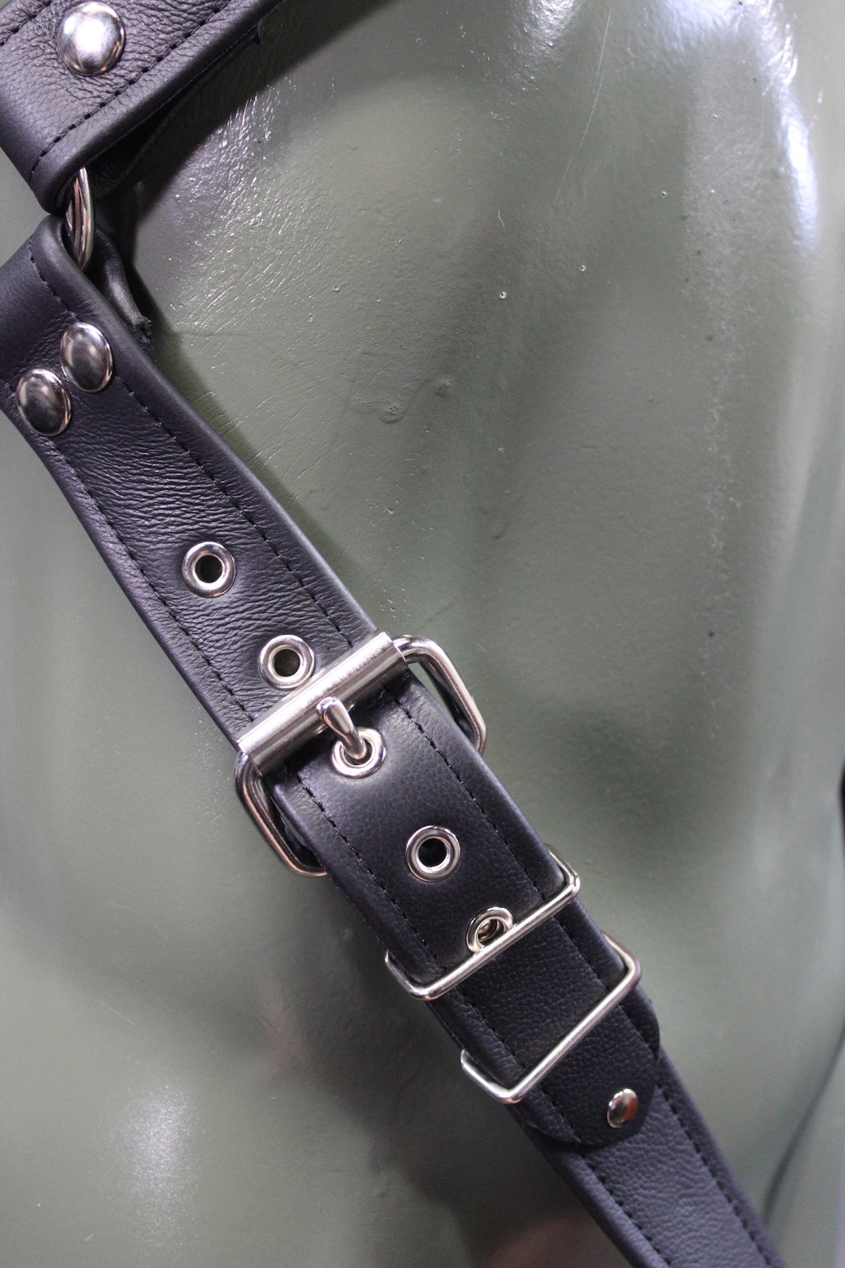 Leather Harspenders with Buckles