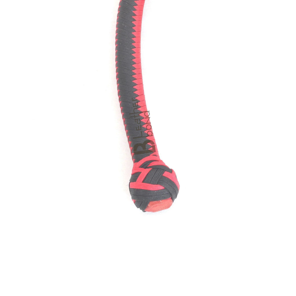 Handcrafted Nylon Paracord Snake Whip | 4 Foot | Full Leather Belly and Bolster Inside – Leather Bond