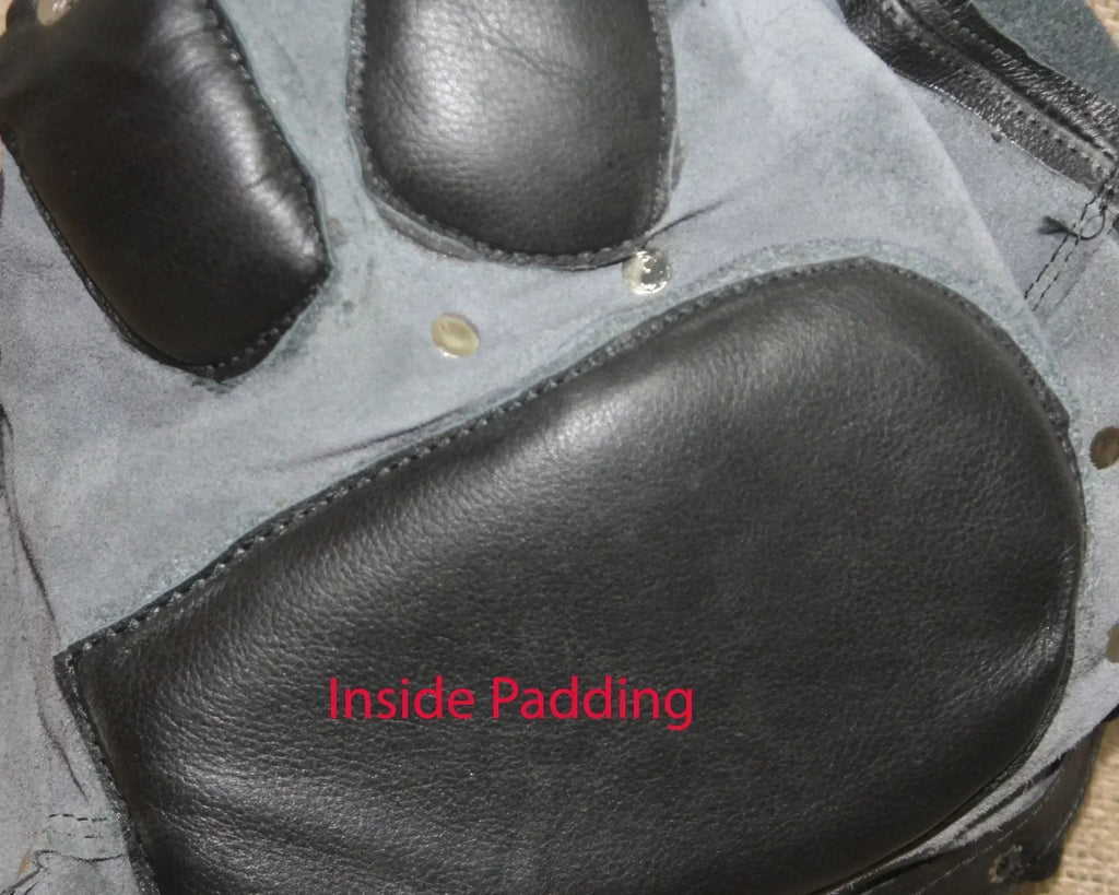 Cowhide Leather Sensory Deprivation Hood Padded & Lockable BDSM Mask | Costume Reenactment Gear
