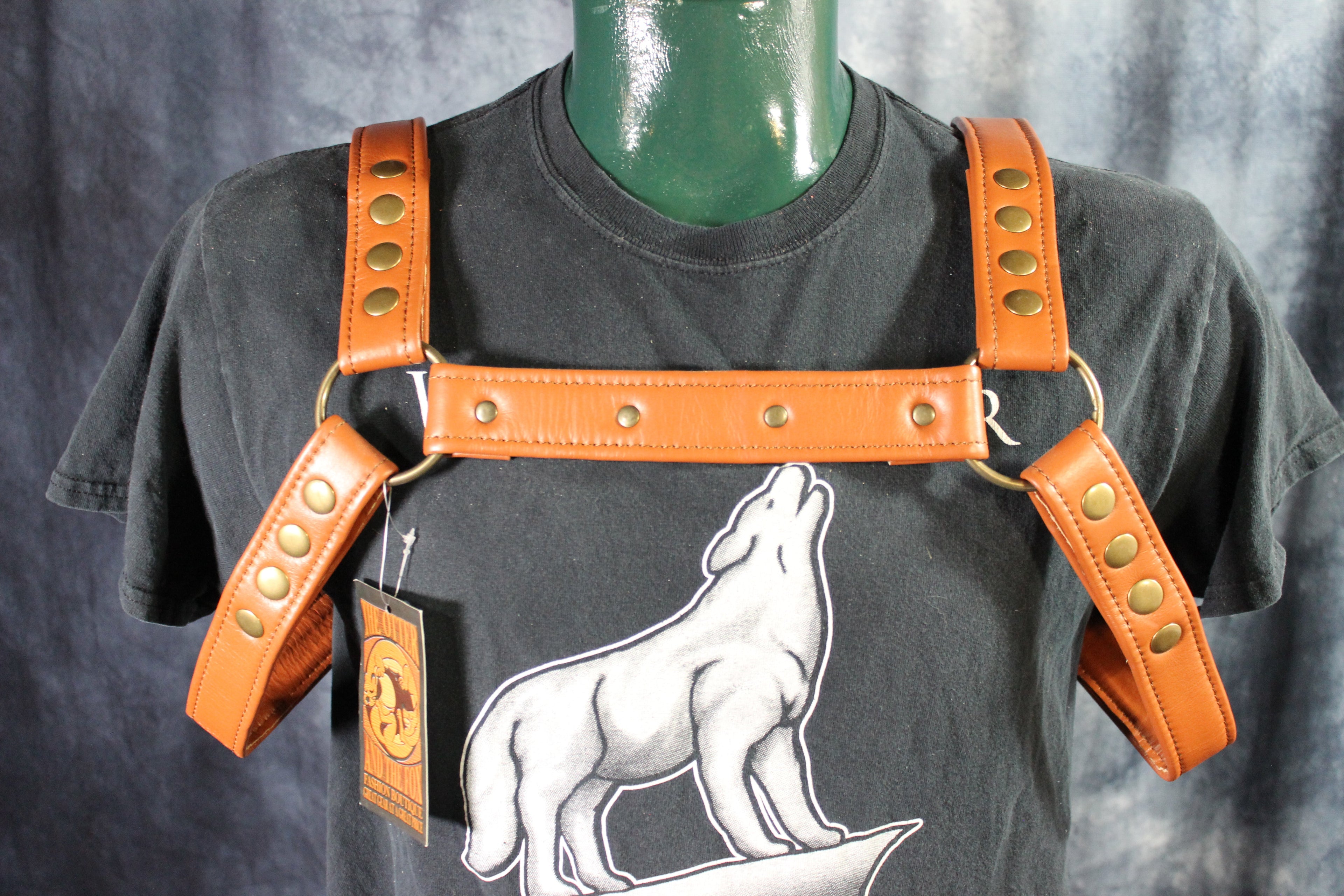 The Otter and The Fox Leather Bulldog Harness
