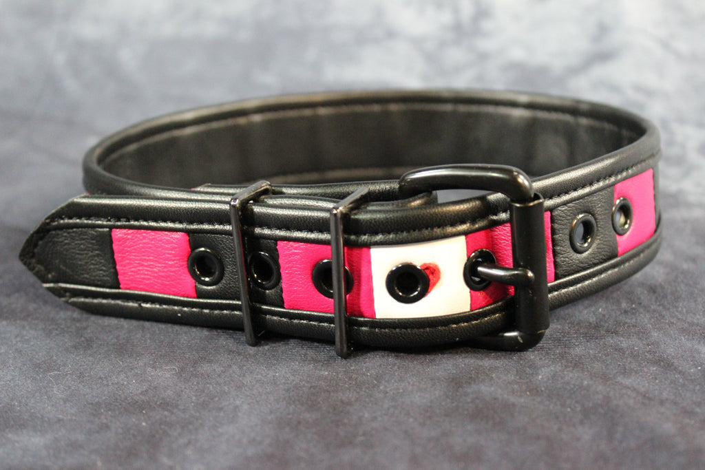 Leather Girl Flag Buckled Armband