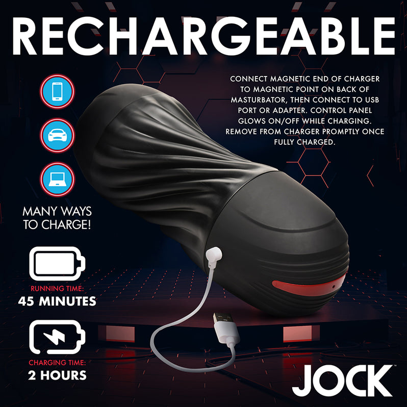 JOCK Rechargeable Sucking & Vibrating Masturbator