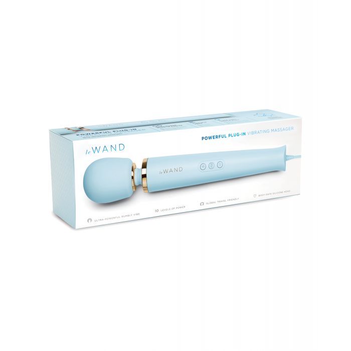 Le Wand Plug-In Vibrating Wand Massager - Blue
