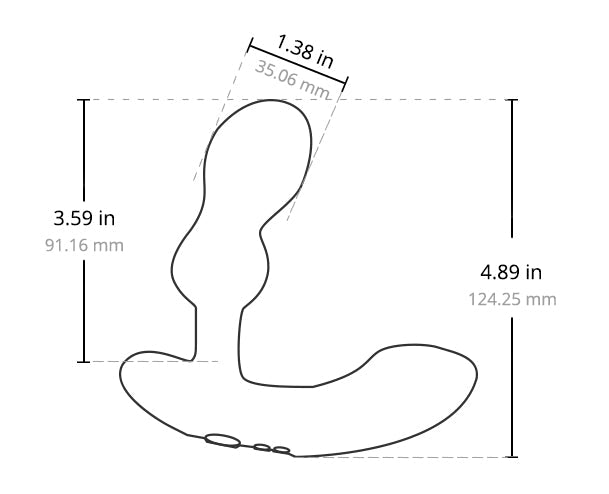 Lovense Edge 2 Adjustable Prostate Massager - Black