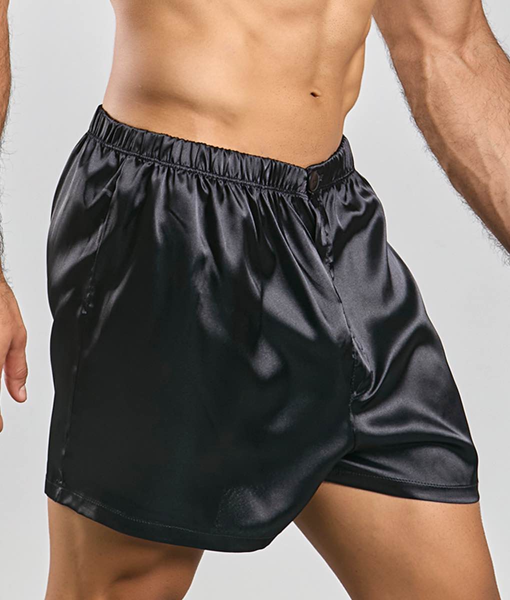 Malebasics Men's Satin Lounge Shorts