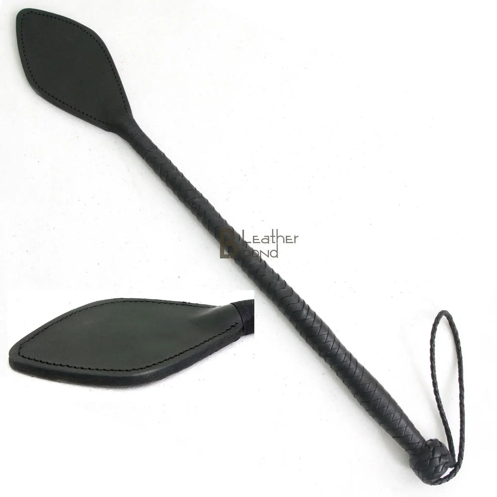 Real Cowhide Braided Dragon Tail Riding Crop Whip Fiber Core | Handcrafted BDSM Flogger