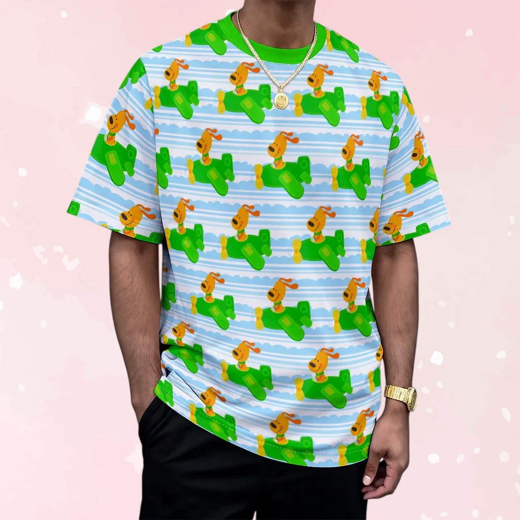Sky Pup Adventure Cute Play Tee