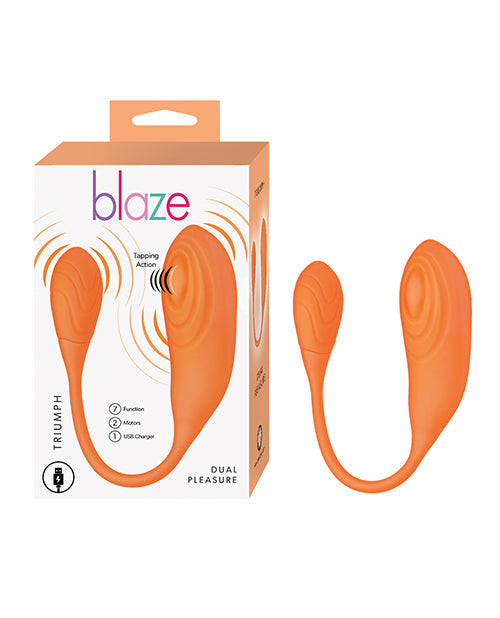 Blaze Triumph Tapping Vibrator - Orange