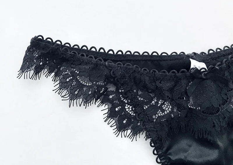 Lace Sexy Underwear Women Panties G String Hollow Out Romantic Transparent Thong Briefs Seamless Female Lingerie Size S-XL