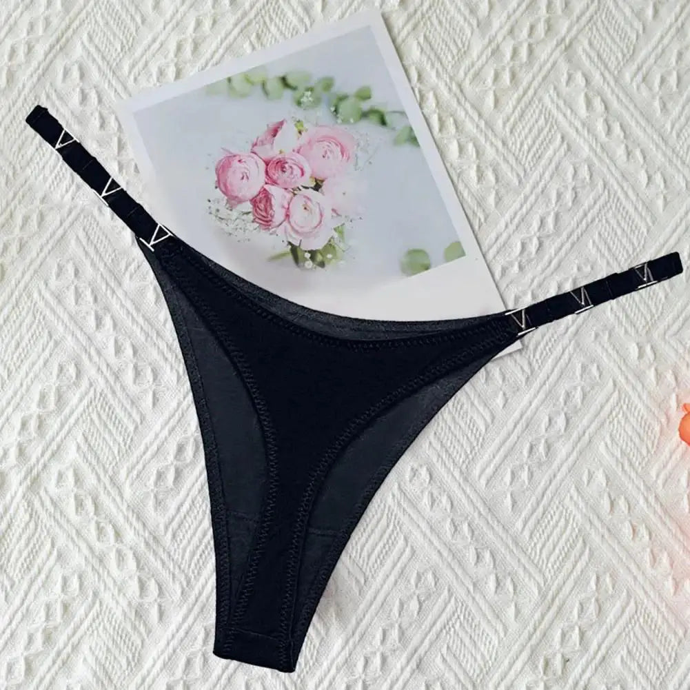 Zebra Flower Low Rise Sexy Thong Women Underwear Briefs Panties Luxury Metal Buckle G String Seamless Bikini Girls Female Panty