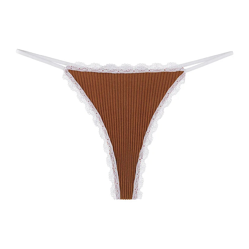 Lace Cotton Panties Sexy Women Briefs Underwear Thong Soft G String  Intimates Ladies Female Panty Lingerie