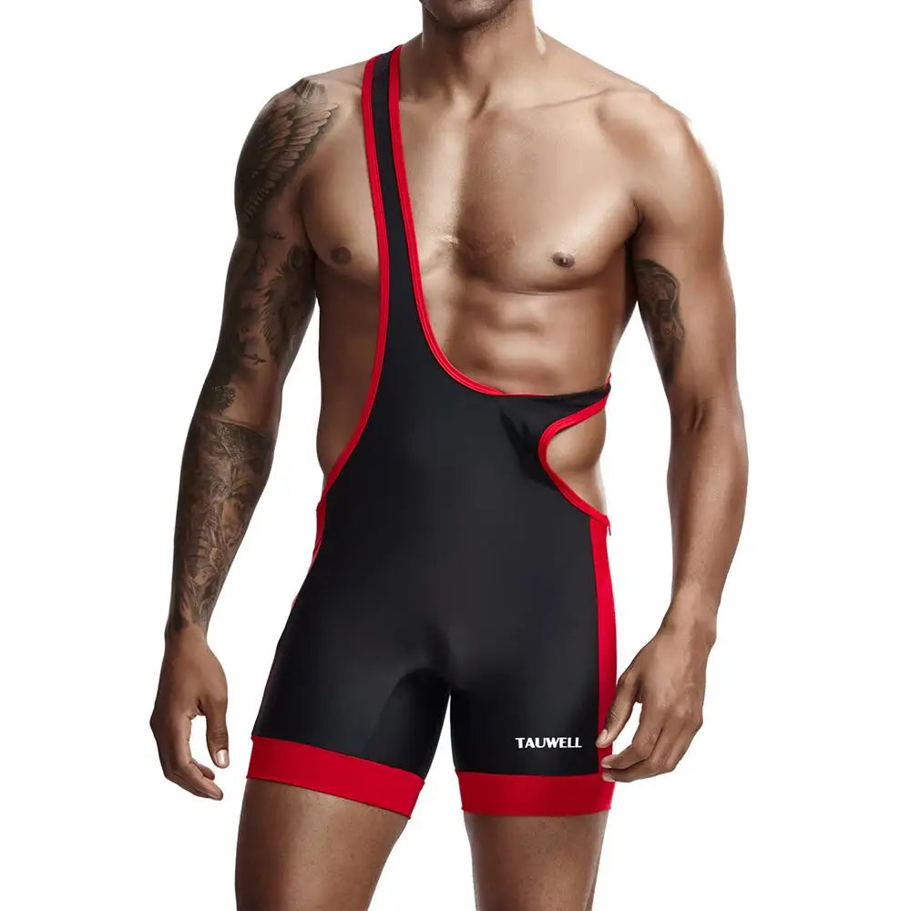 Mens Undershirts Slim Bodysuit Shaper Wrestling Singlets Jumpsuits Sexy Underwear Bodywear Sports Bodybuilding Singlets Onesie