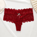 TERMEZY Women Sexy Thongs Lace Panties Low-waist Briefs Intimates Underwear Female G-String Breathable Lingerie Temptation Panty
