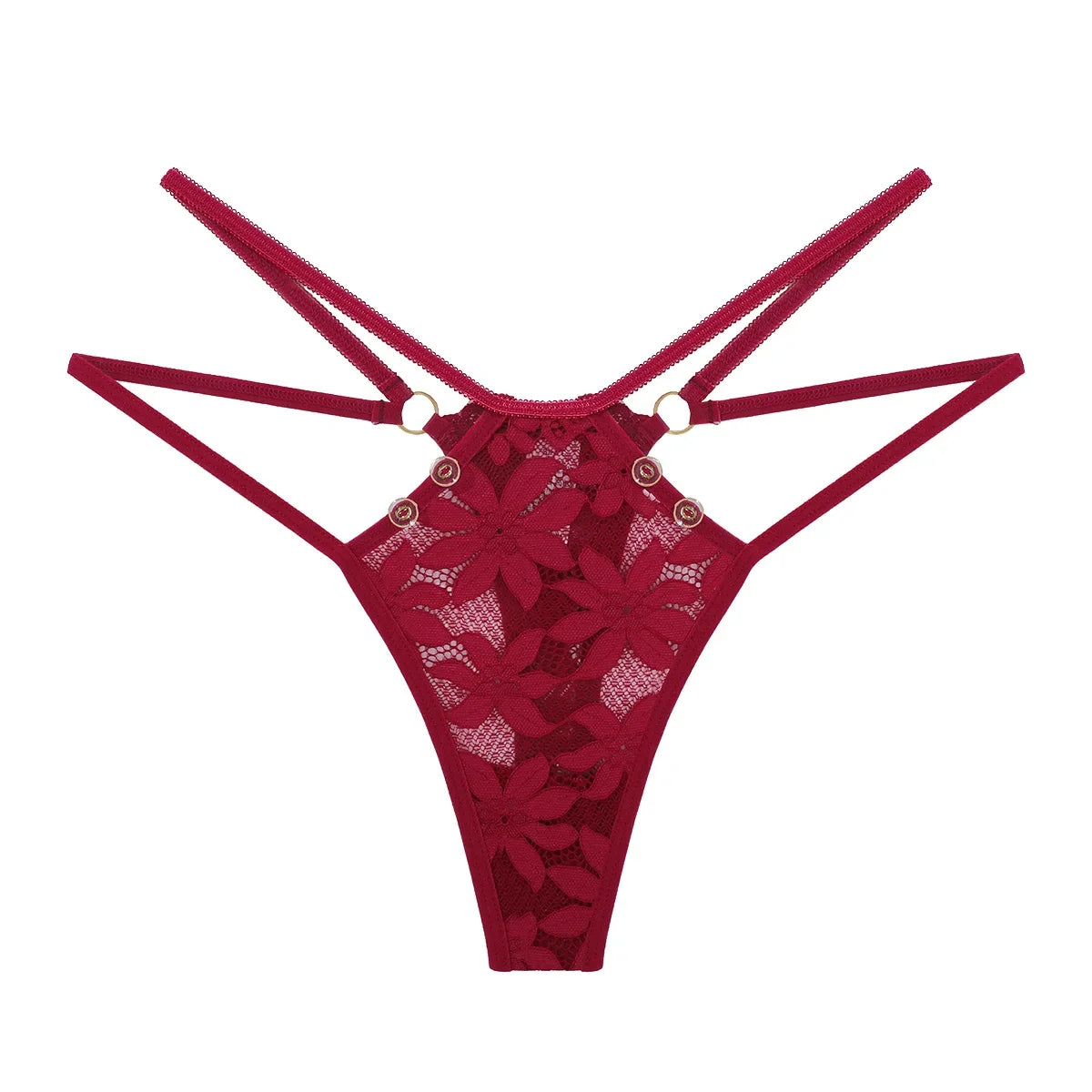 1pcs 2026 New Style Sexy Lace Women G-string Low Rise Elegant Female Underwear Comfortable Solid Lady Thongs Erotic Sexy Panties