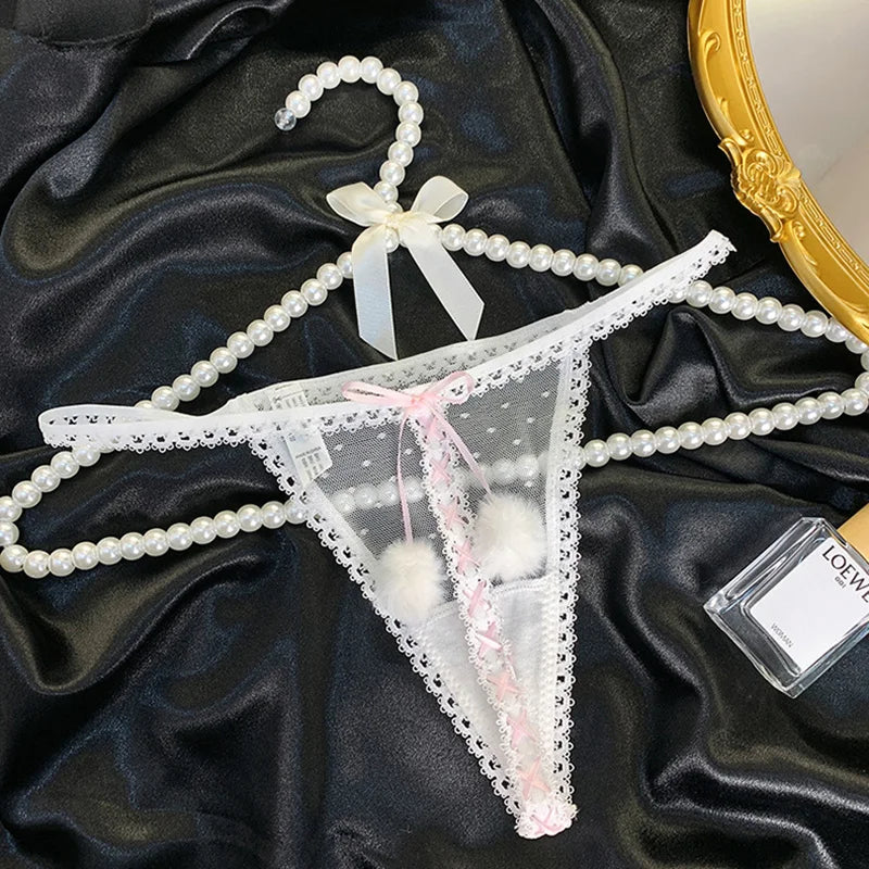 Lace Sexy Panties Women Underwear Briefs Thong Hollow Out G string Thong Transparent Underpants Lingerie Girls Intimates
