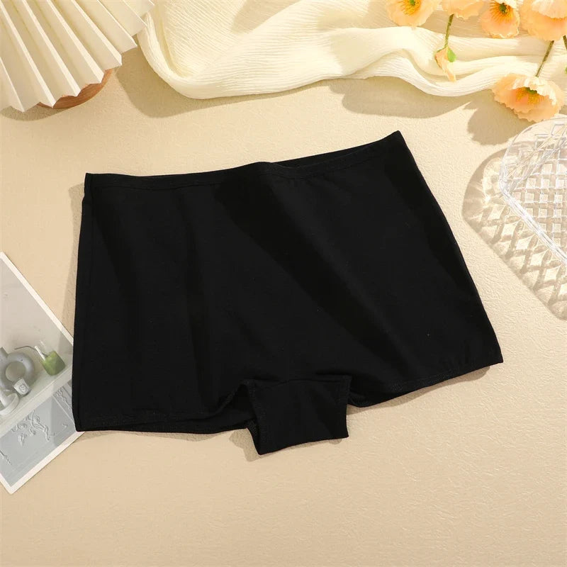 2Pcs/Set Women's Panties Cotton Seamless Sports Boxers Underwear Female Solid Color Briefs Lingerie Intimate Underpants XS-XL