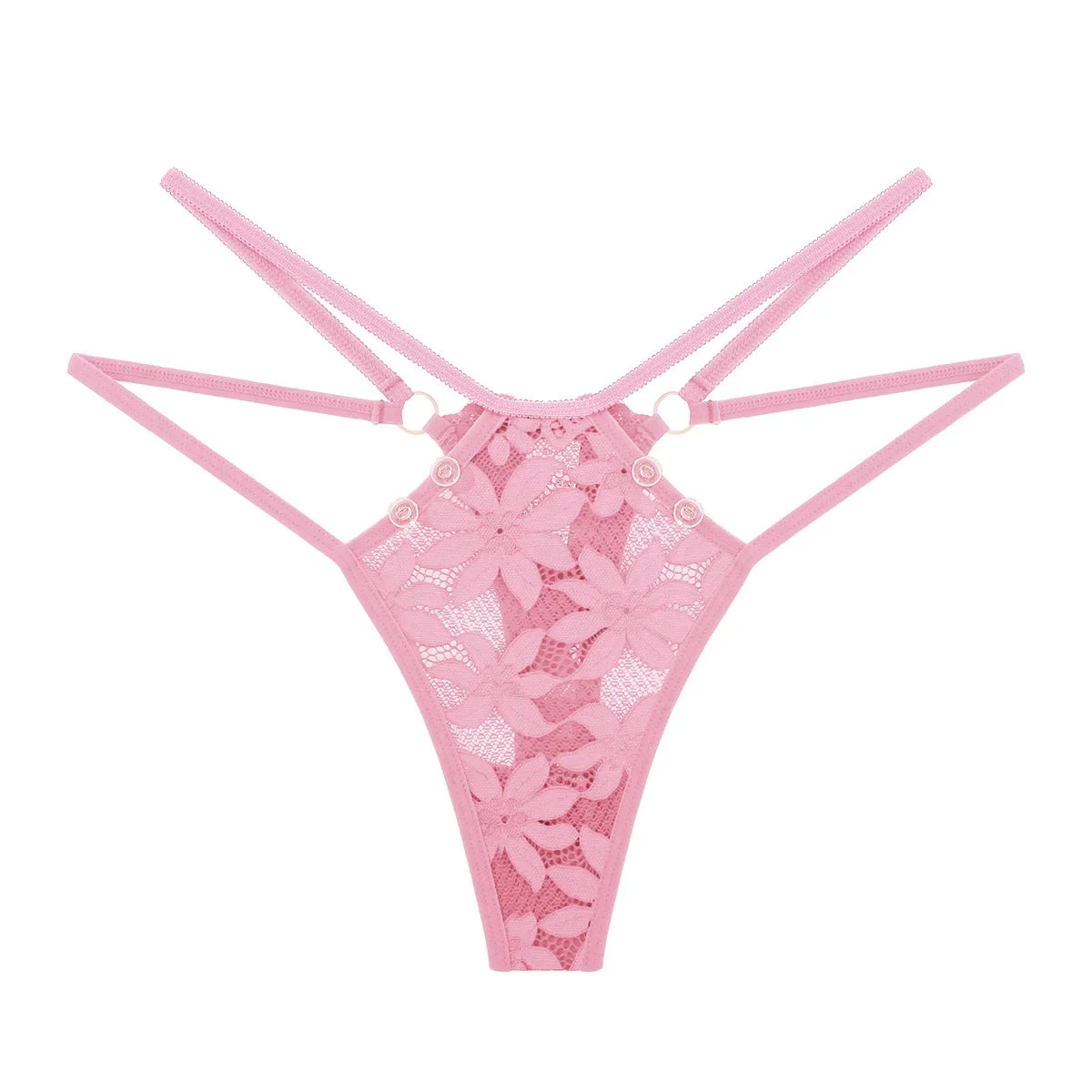 1pcs 2026 New Style Sexy Lace Women G-string Low Rise Elegant Female Underwear Comfortable Solid Lady Thongs Erotic Sexy Panties