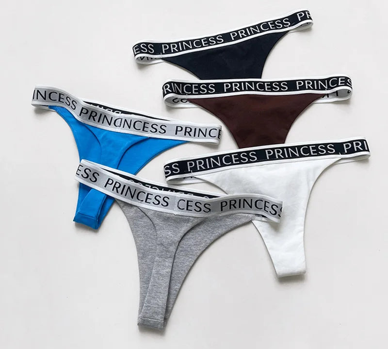 Letter Sexy Thongs Women Panties Seamless G String Fashion Underwear Female Briefs Girls Lingerie Simple Sport Fitness Size S-XL