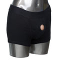 PACKER GEAR BLACK BOXER BRIEF HARNESS XL/2XL