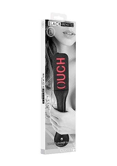 B&W BONDED LEATHER PADDLE OUCH" "
