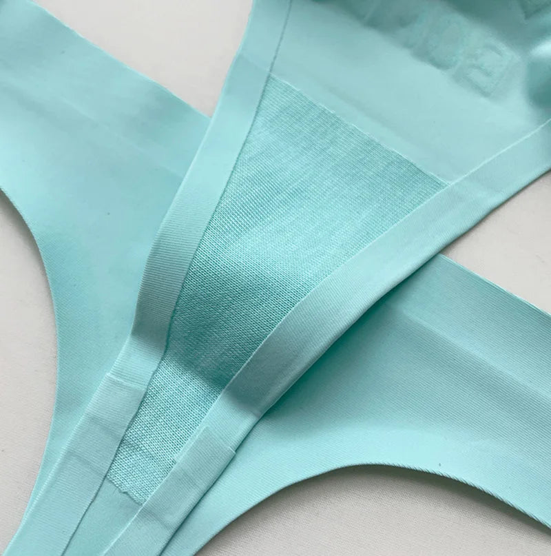Seamless Sexy Thong Women Underwear Briefs Panties Dog Heart Banana Flower Low Rise Yoga G String Bikini Girls Female Panty