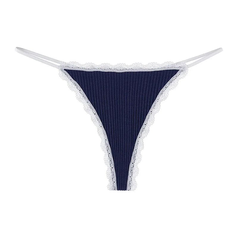 Lace Cotton Panties Sexy Women Briefs Underwear Thong Soft G String  Intimates Ladies Female Panty Lingerie