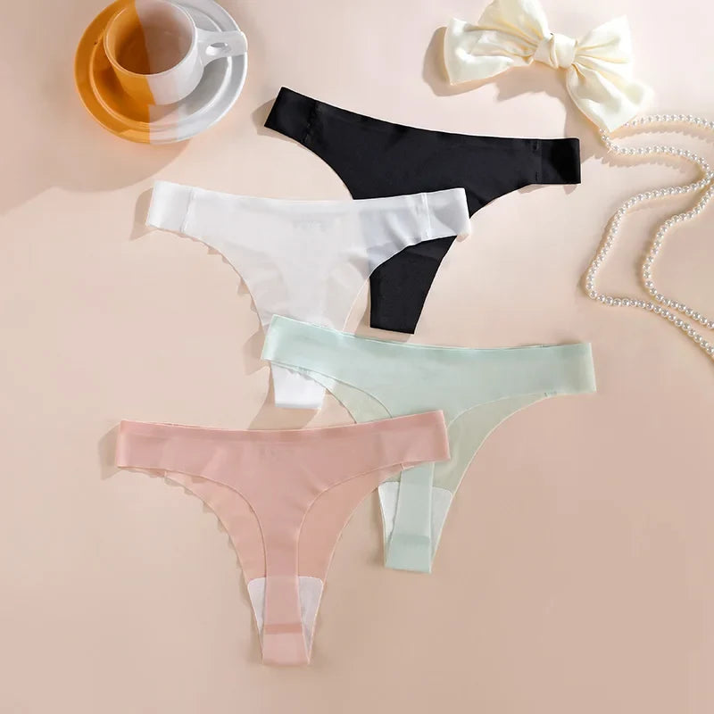 Seamless Sexy Women Panties Underwear Thong Intimates G String  Ladies Low-Rise Briefs Female Panty Set Lingerie Size S-XL