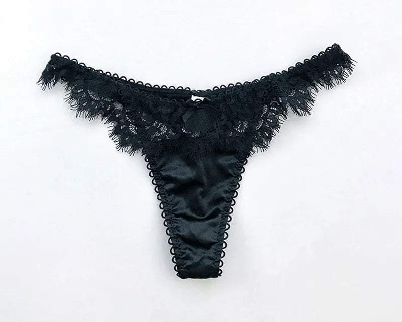 Lace Sexy Underwear Women Panties G String Hollow Out Romantic Transparent Thong Briefs Seamless Female Lingerie Size S-XL