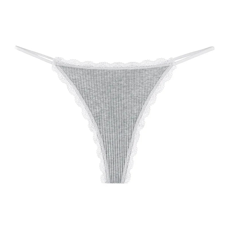 Lace Cotton Panties Sexy Women Briefs Underwear Thong Soft G String  Intimates Ladies Female Panty Lingerie