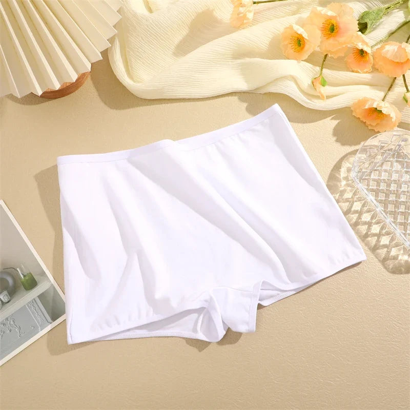 2Pcs/Set Women's Panties Cotton Seamless Sports Boxers Underwear Female Solid Color Briefs Lingerie Intimate Underpants XS-XL