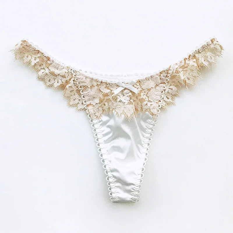 Lace Sexy Underwear Women Panties G String Hollow Out Romantic Transparent Thong Briefs Seamless Female Lingerie Size S-XL