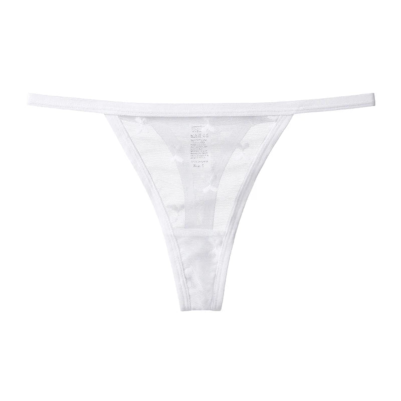 Lace Women Panties G String Sexy Thong Seamless Underwear T Back Transparent Low Waist Girls Briefs Underpants Plus Size S-XL