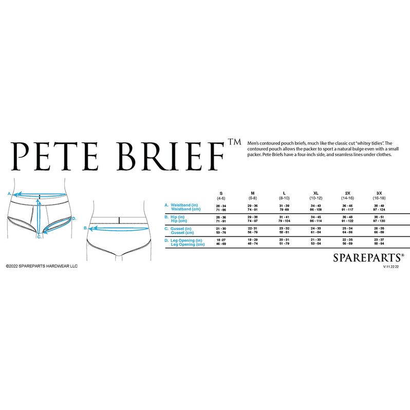 SpareParts Pete Contoured Packing Briefs Large