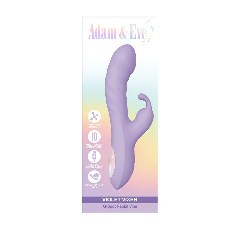 Adam & Eve Violet Vixen G-Spot Rabbit Vibrator
