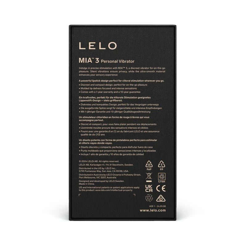 LELO MIA 3 Mini Lipstick Vibe Purple