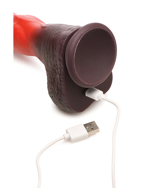 Creature Cocks Ramming Hound Silicone Dildo - Red/Brown