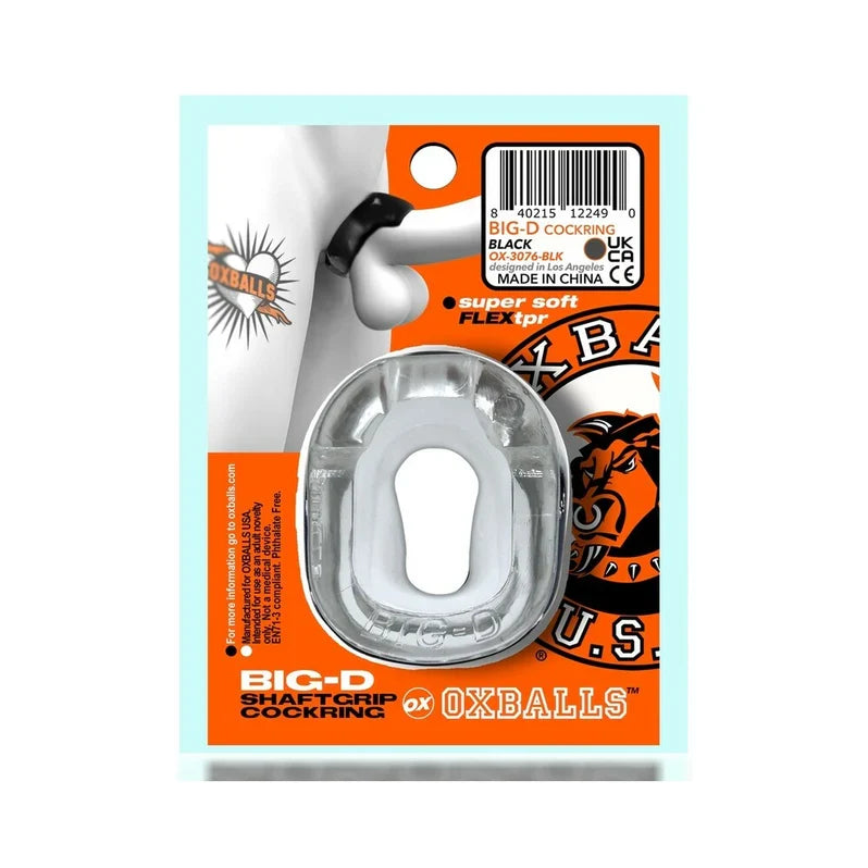 Oxballs BIG D Shaft Grip Cockring Clear