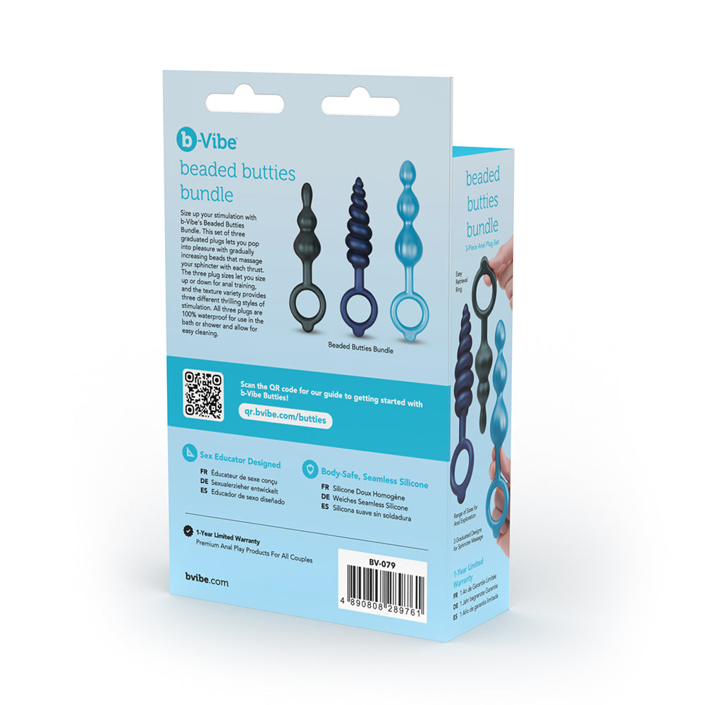 b-Vibe Butties Beaded Bundle - 3 pc Set