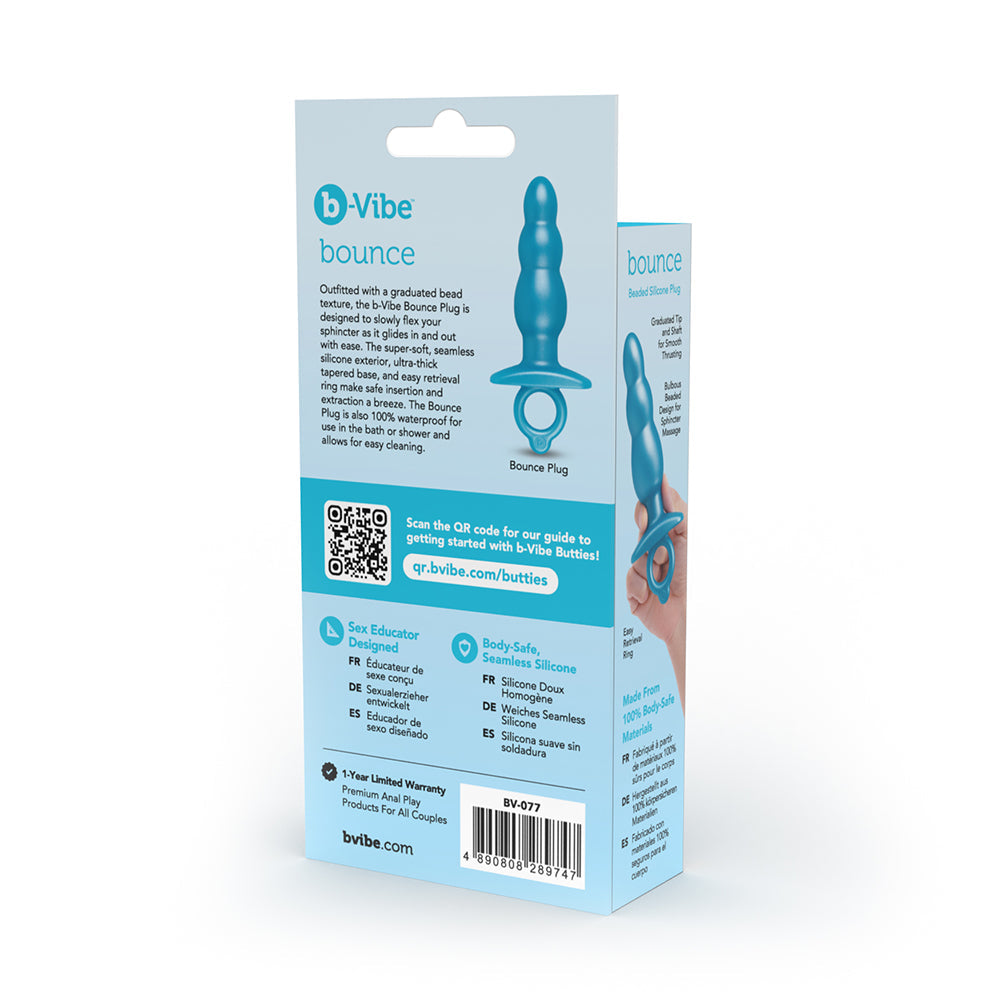 b-Vibe Butties Bounce Beaded Tapered Anal Plug