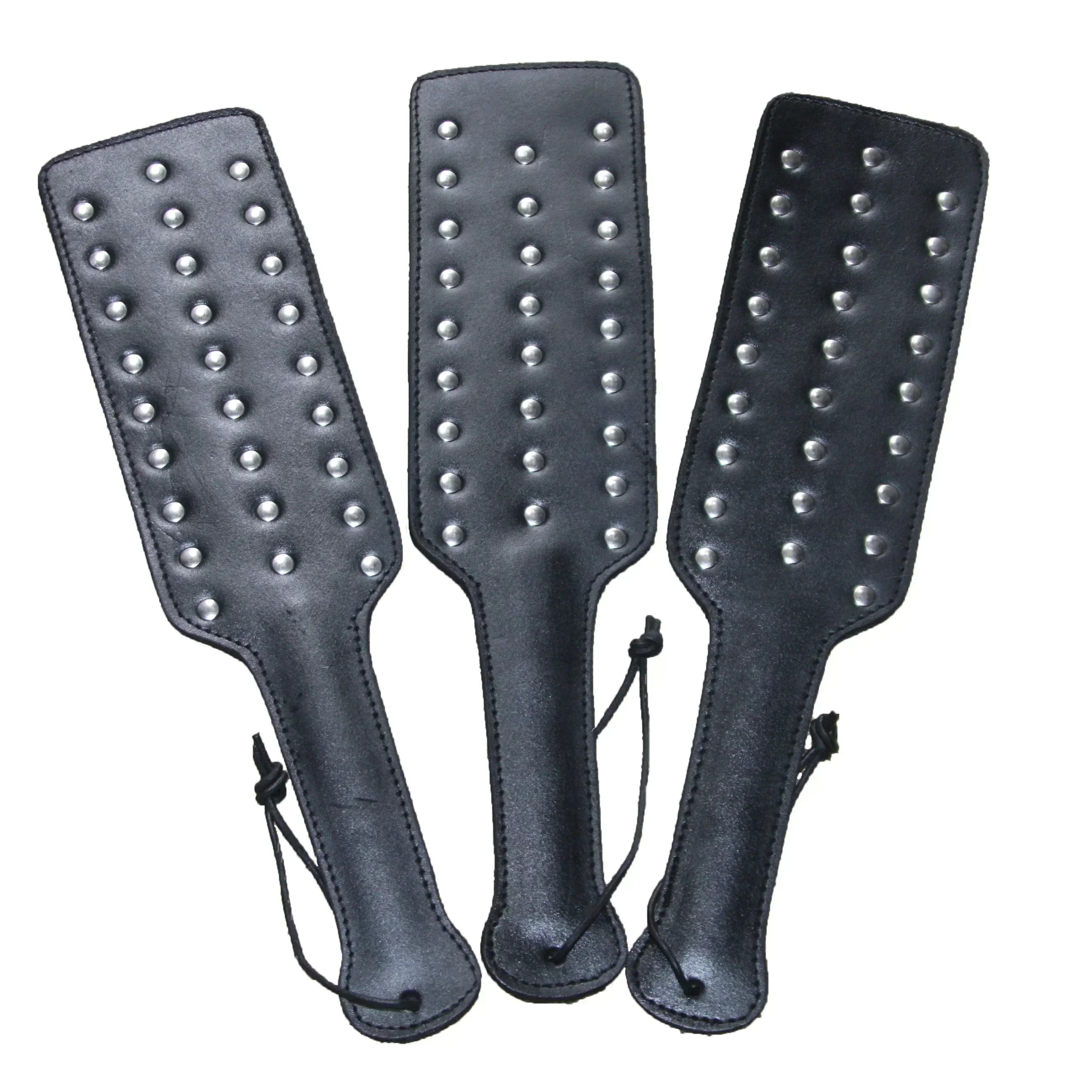 Bad Boy Hard BDSM Bondage Kit Wrist, Ankle & Thigh Cuffs, Collar, Paddles, Flogger, Blindfold & Leash | Black