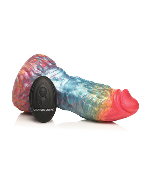 Creature Cocks Rainbow Phoenix Vibrating Silicone Dildo