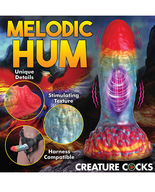 Creature Cocks Rainbow Phoenix Vibrating Silicone Dildo