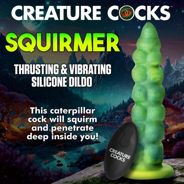 Creature Cocks Squirmer Thrusting & Vibrating Dildo