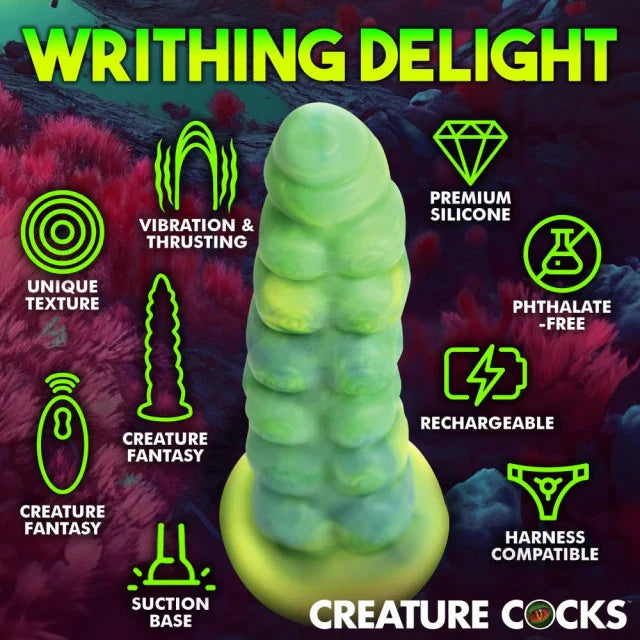 Creature Cocks Squirmer Thrusting & Vibrating Dildo