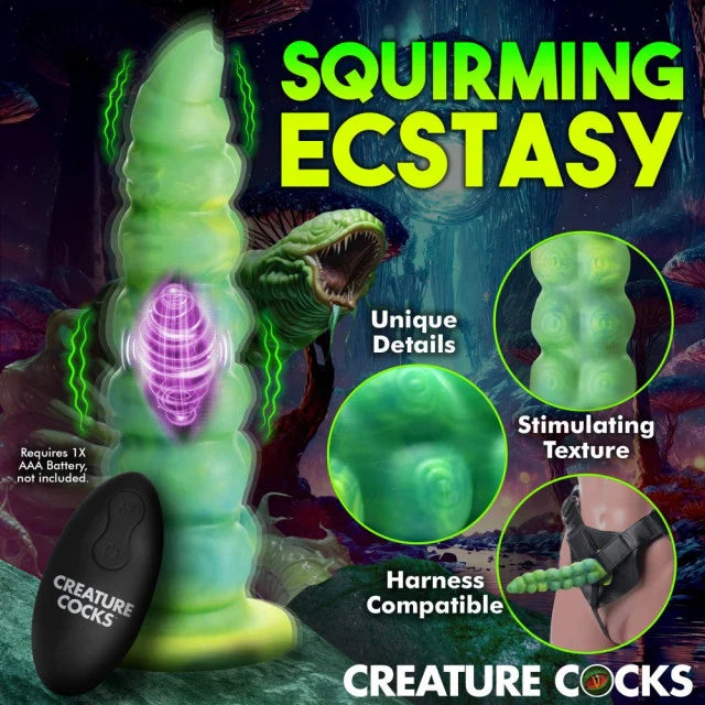 Creature Cocks Squirmer Thrusting & Vibrating Dildo