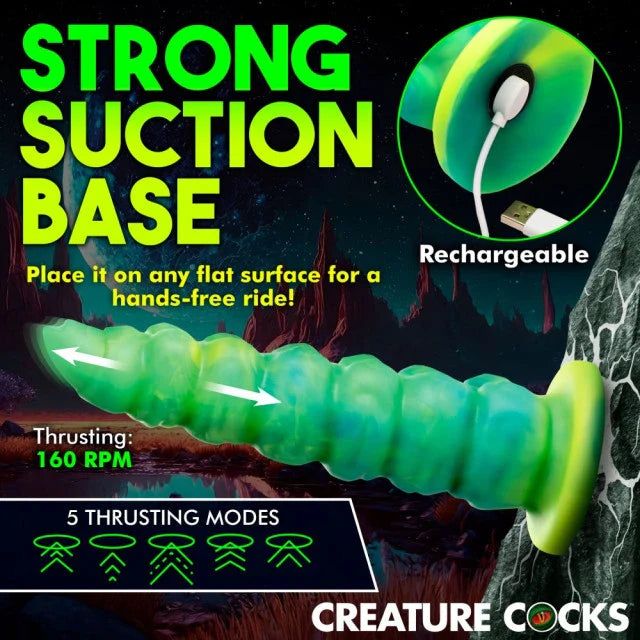 Creature Cocks Squirmer Thrusting & Vibrating Dildo