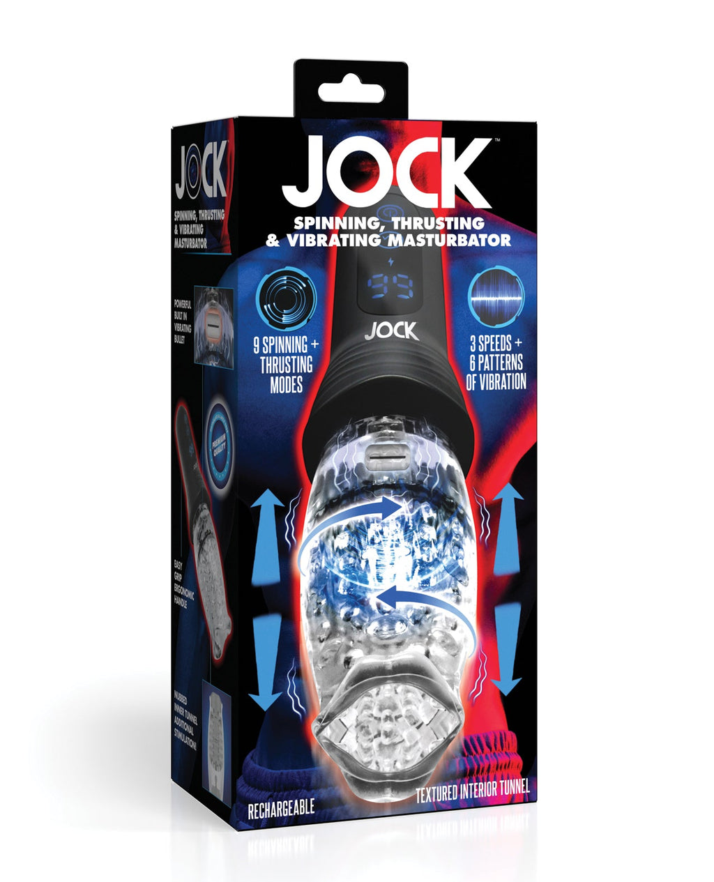 JOCK Advanced Thunder Spin Spinning & Thrusting Masturbator