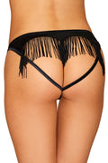Heart Back Fringe Panty