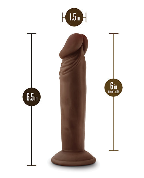 Dr. Skin Plus 6" Poseable Dildo - Chocolate